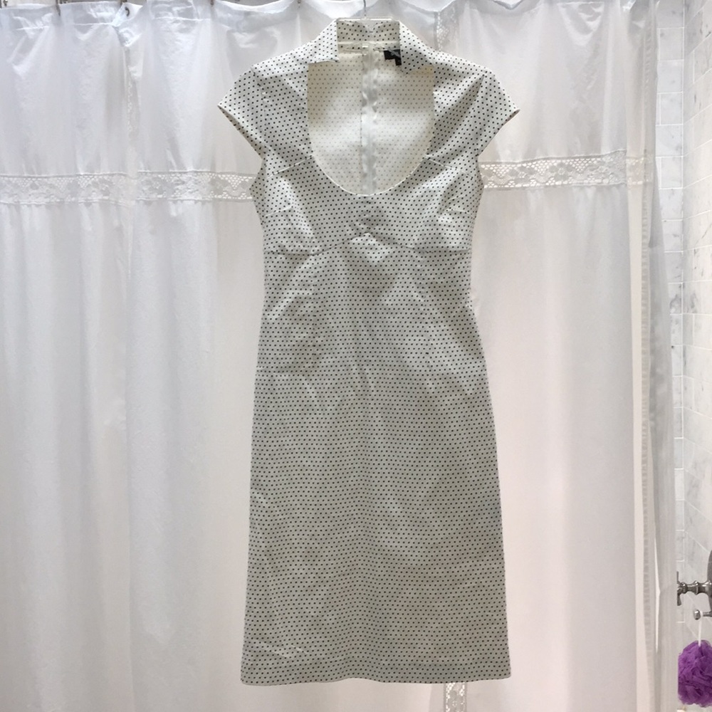 Polka dot cocktail dress